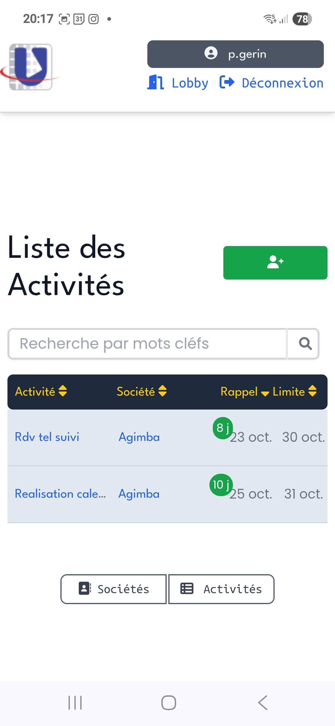 Activités