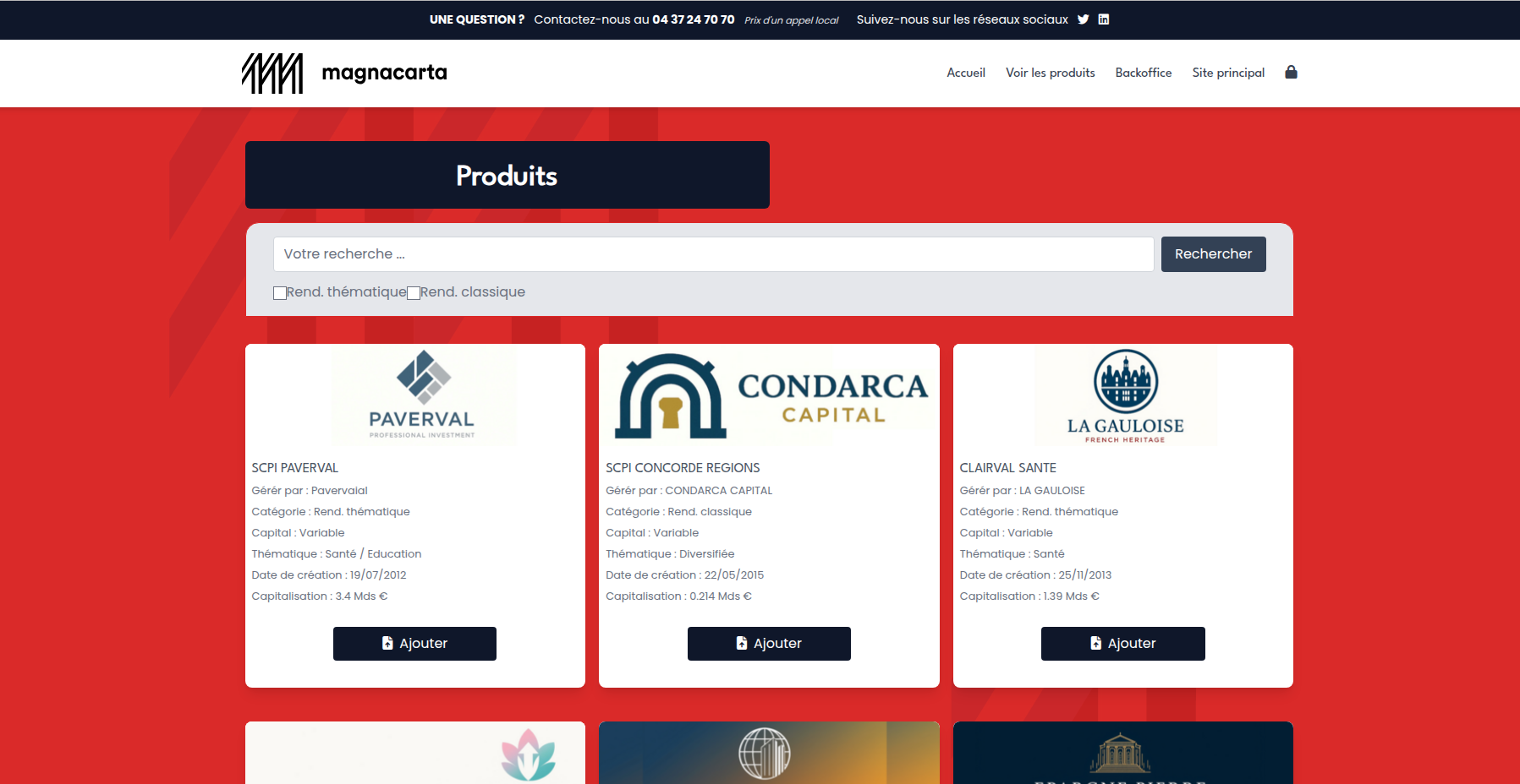 SCPI Magnacarta - Comparateur de produits financiers